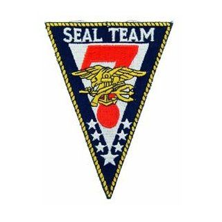 US Navy Armed Forces Military Large Stitch Only Patch   Seal Team 7 Logo Applique Clothing