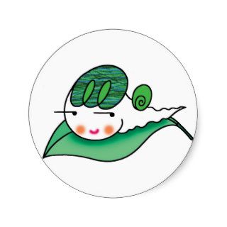 Cartoon character   Cute snail Stickers