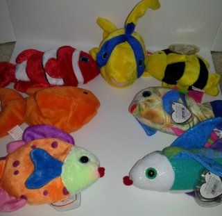 Ty Beanie Babies   Lot of 7 Tropical Fish Toys & Games