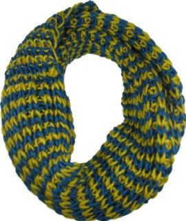 Amtal Yellow & Blue Knit Infinity Scarf