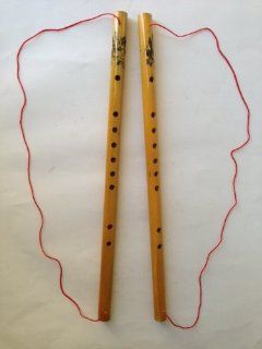 Feng Shui Bamboo Flutes 2pcs Musical Instruments