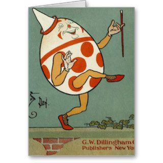 Vintage Humpty Dumpty on the Wall Dancing Card