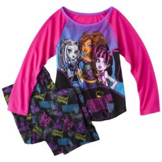 Monster Chic Girls 2 Piece Long Sleeve Pajama Set