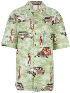 Stella Jean Hawaiian Print Boxy Shirt   Eraldo