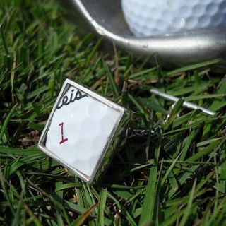 golf ball tie pin by van buskirk jewellery