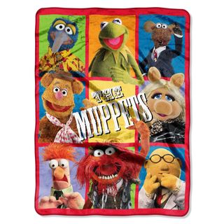 Northwest Company Muppets Brunch Royal Plush Raschel Throw Blanket Multi Size Twin