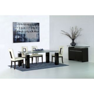 Star International Tiffany Dining Table with Crackle Glass