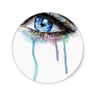 gorgeous crying eye sticker