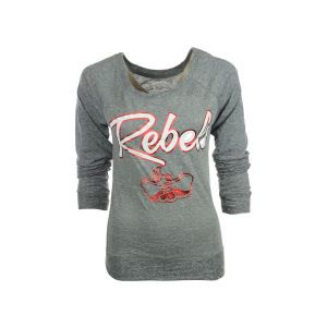 UNLV Runnin Rebels NCAA Ladies Knobi Long Sleeve Boat Neck T Shirt