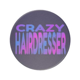 Crazy Hairdresser Drink Coaster