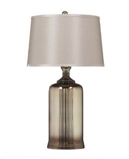 Ashley L434674 Desk Lamp with Metallic Gold Glass Base, 2 Pack   Table Lamps  