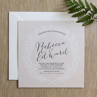 enchanted forest wedding invitation by project pretty