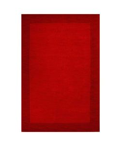 Hand tufted Red Border Wool Rug (8 X 106)