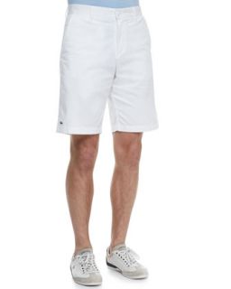 Classic Fit Bermuda Shorts, White   Lacoste