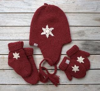 alpaca christmas snowflake baby gift set by samantha holmes
