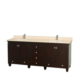 Wyndham Collection Wyndham Collection Acclaim 80 inch Double Espresso Vanity Brown Size Double Vanities