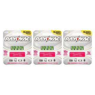 Rayovac 12 Pack Platinum Rechargeable Nimh Batteries Aaa
