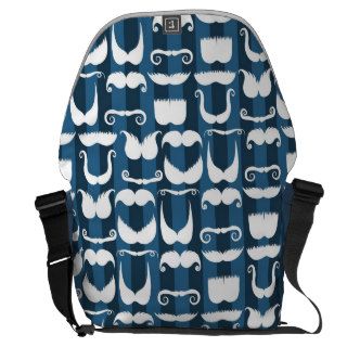 Mustache Bag ~ Use for Diaper, School & More Messenger Bag