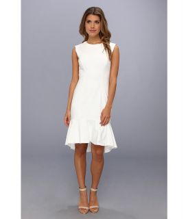 Badgley Mischka Open Back Cocktail Dress Womens Dress (White)