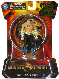 Jonny Cage ~4" Action Figure Mortal Kombat 20th Anniversay Figure Series Toys & Games