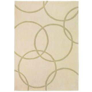 Sands Trio Falling Circles Gold Area Rug (5 X 76)