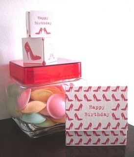 shoe popping box birthday card by paperbuzz cards