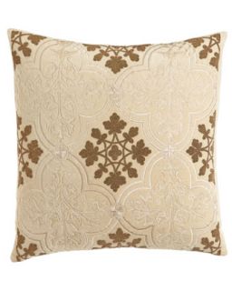 Beaded Velvet Pillow, 22Sq.