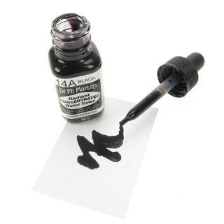 Dr. Ph. Martin's Radiant Concentrated Watercolors black 1/2 oz.