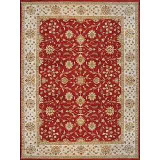 Hand Knotted Ziegler Rust Beige Vegetable Dyes Wool Rug (8 X 10)