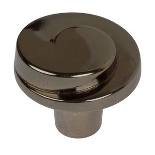 Gliderite 1.125 inch Black Nickel Classic Wave Cabinet Knobs (pack Of 10)