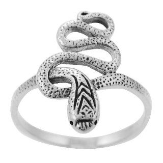 [AZ] Sterling Silver Women's Snake Ring Jewelry