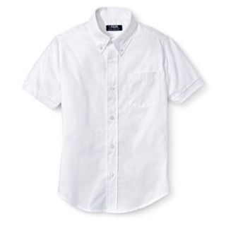 French Toast Boys School Uniform Short Sleeve Oxford Shirt   White 4