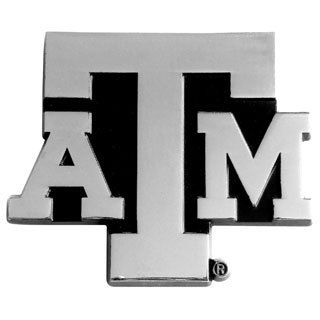 Texas A m Chromed Metal Emblem