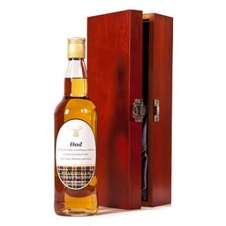 personalised father's day whisky by park lane champagne