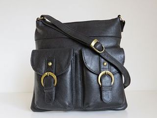 leather handbag pocket messenger bag by the leather store