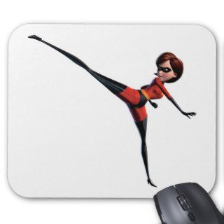 The Incredibles Mrs. Incredible kicking stretching Mouse Pad