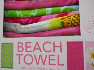 Isaac Mizrahi 34 X63 Cotton Beach Towel  