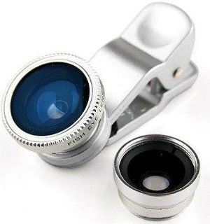 Aerb 3 in 1 180�Fisheye Lens + Wide Angle + Macro Lens Clip Camera Photo Kit For Apple iPhone 5/5S/5C/4/4S, iPad Air/iPad 234/iPad Mini, Tablet PC, Laptops, Samsung Galaxy S5/S4/S3/S2/ Note3/Note2, HTC ONE M8, Blackberry Bold Touch, Sony Xperia, Motorola D