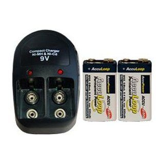 V 228 9 Volt Charger 2 x 9 Volt 220 mAh Acculoop NiMH Batteries Low Discharge Health & Personal Care