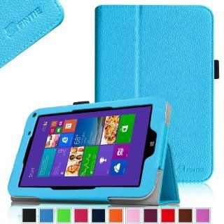 Fintie Toshiba Encore WT8 (Windows 8.1) Folio Case Cover   Premium Leather With Stylus Holder Only Fit for Toshiba Encore WT8 Windows 8.1 8 Inch Tablet   Blue Computers & Accessories