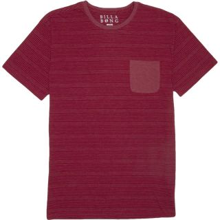 Billabong Shaded Stripe Pocket T Shirt   Short Sleeve   Mens