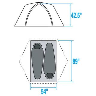 The North Face Rock 22 Tent 2 Person Bamboo Green