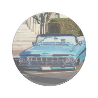 Classic Blue Car Drink Coasters