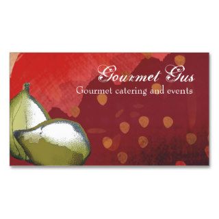fresh figs fruit chef catering business cards,