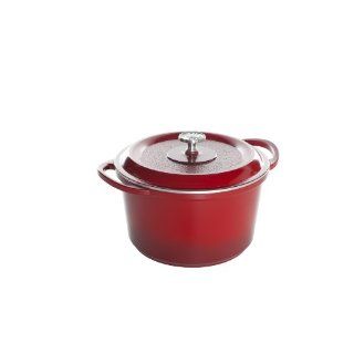 Nordic Ware Pro Cast Traditions Enameled Dutch Oven with Cover, 6.5 Quart, Cranberry Kitchen & Dining