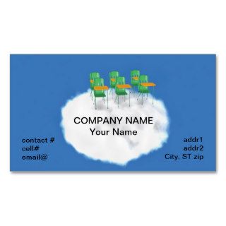 cloud education business cards