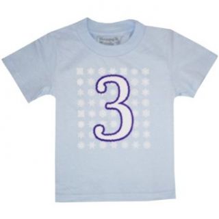 Happy Family Clothing Third Birthday Snowflake T Shirt (2/3 T, Light Blue) Clothing