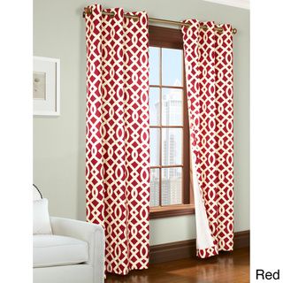 Trellis Printed Thermal Insulated Curtain Panel Pair Curtains