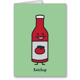 Bottle of Ketchup Cards