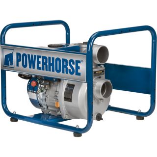 Powerhorse Semi-Trash Pump — 3in. Ports, 14,160 GPH, 5/8in. Solids Capacity, 208cc Powerhorse Engine  Engine Driven Semi Trash Pumps